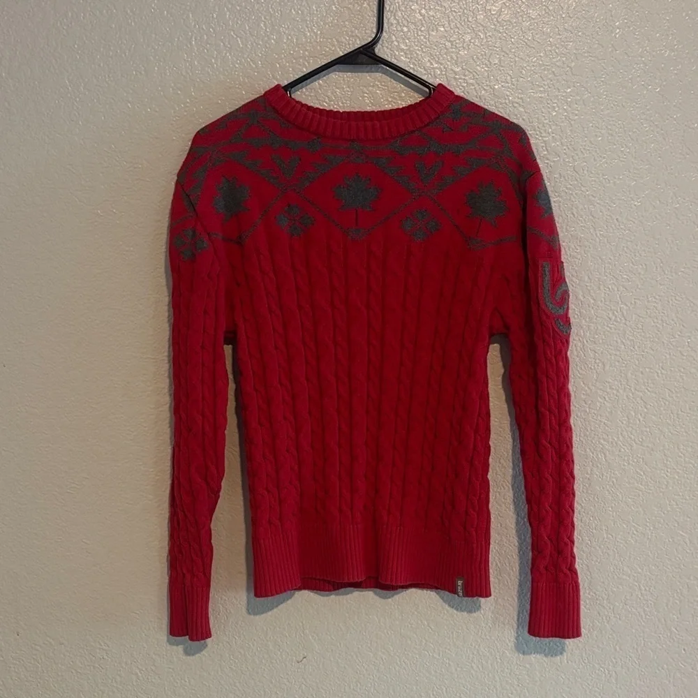 Bruzer University of Cincinnati Red Cable Knit Sweater